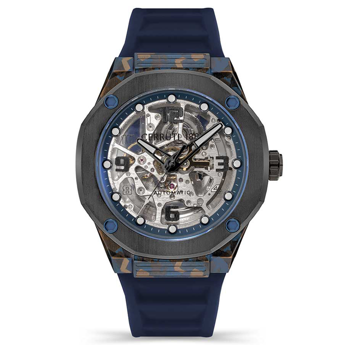 MONTRE CERRUTI HOMME AUTO SILICONE